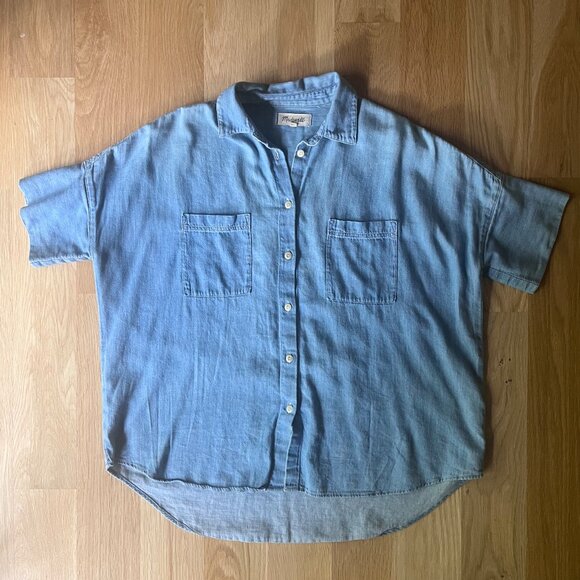 Madewell Boxy Denim Button-Up - Picture 1 of 2